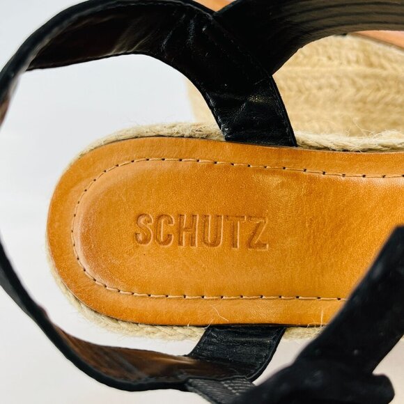 SCHUTZ Women's Blisse Ankle Strap Espadrille Platform Sandals Size 9.5 - Picture 8 of 13